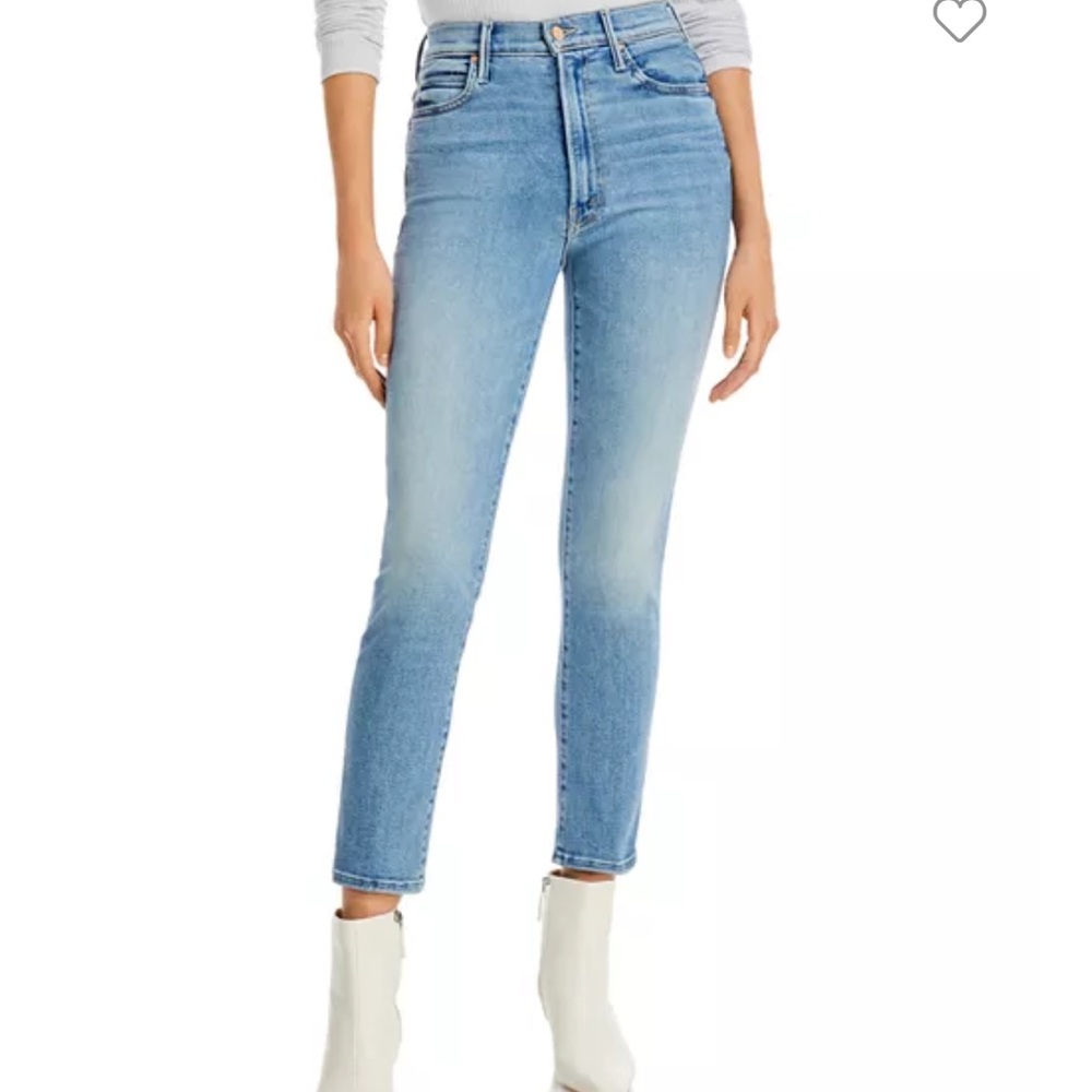 MOTHER - The Swooner Rascal High Rise Ankle Skinny Jeans in Let's Trip